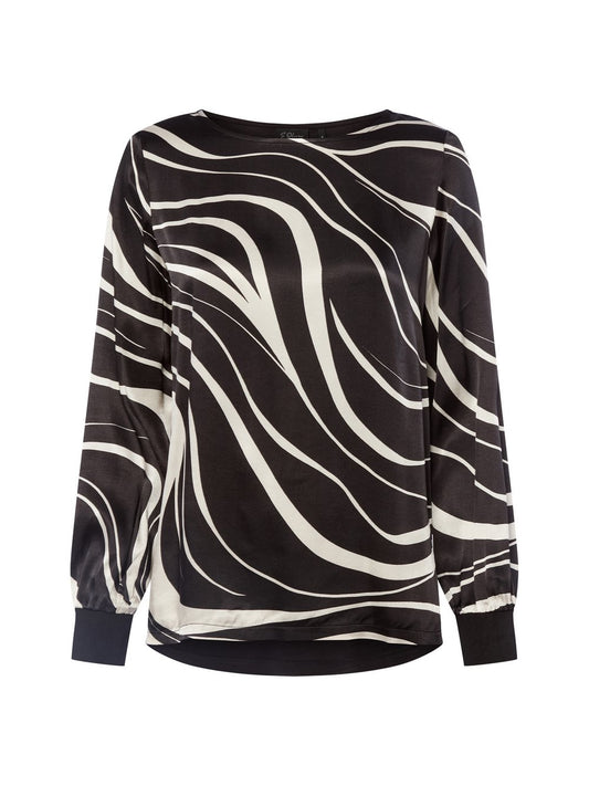 s.Oliver LABEL Blusenshirt Damen Viskose gemustert