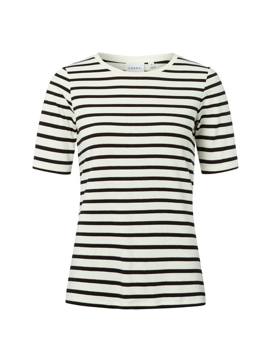 comma T-Shirt Damen Jersey gestreift