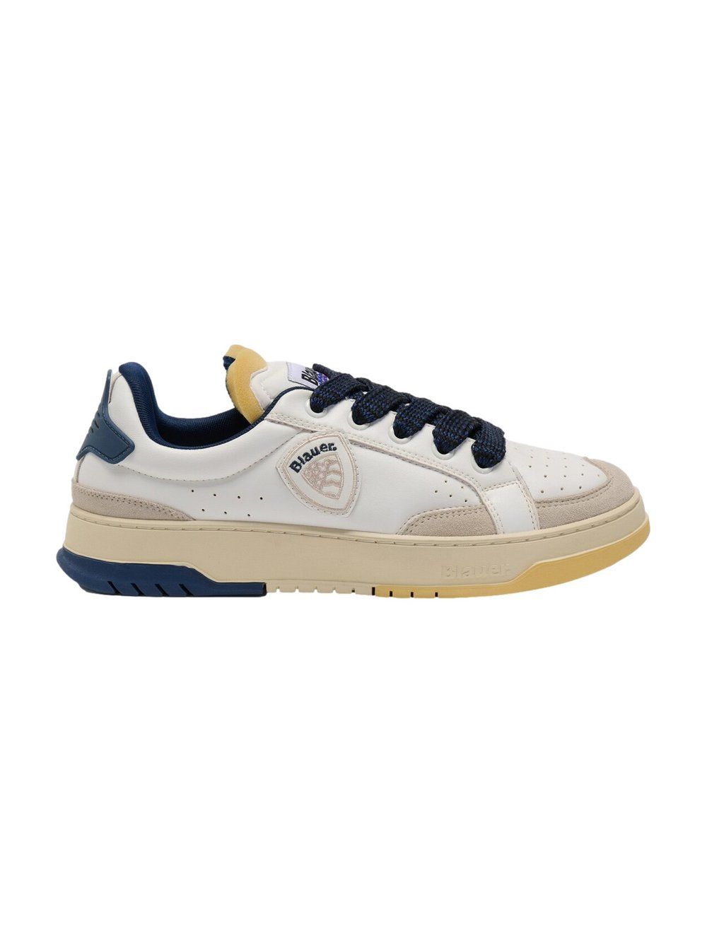 Blauer Sportschuhe Herren Leder