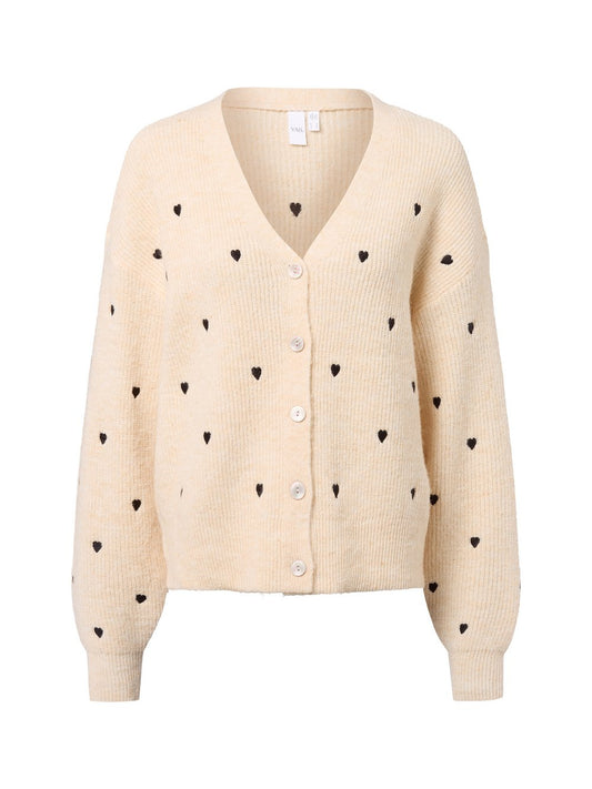 Y.A.S Strickjacke mit Alpaka-Anteil Damen gemustert