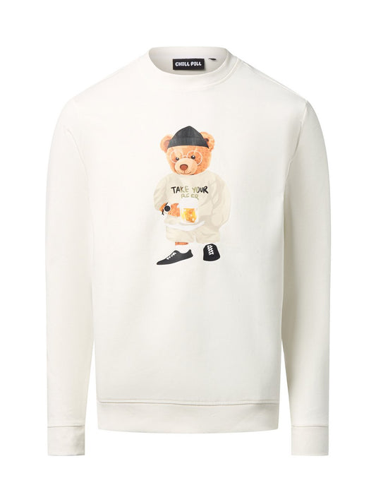 Chill Pill Sweatshirt Herren Baumwolle bedruckt