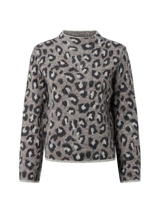 s.Oliver LABEL Strickpullover mit Woll-Anteil Damen gemustert