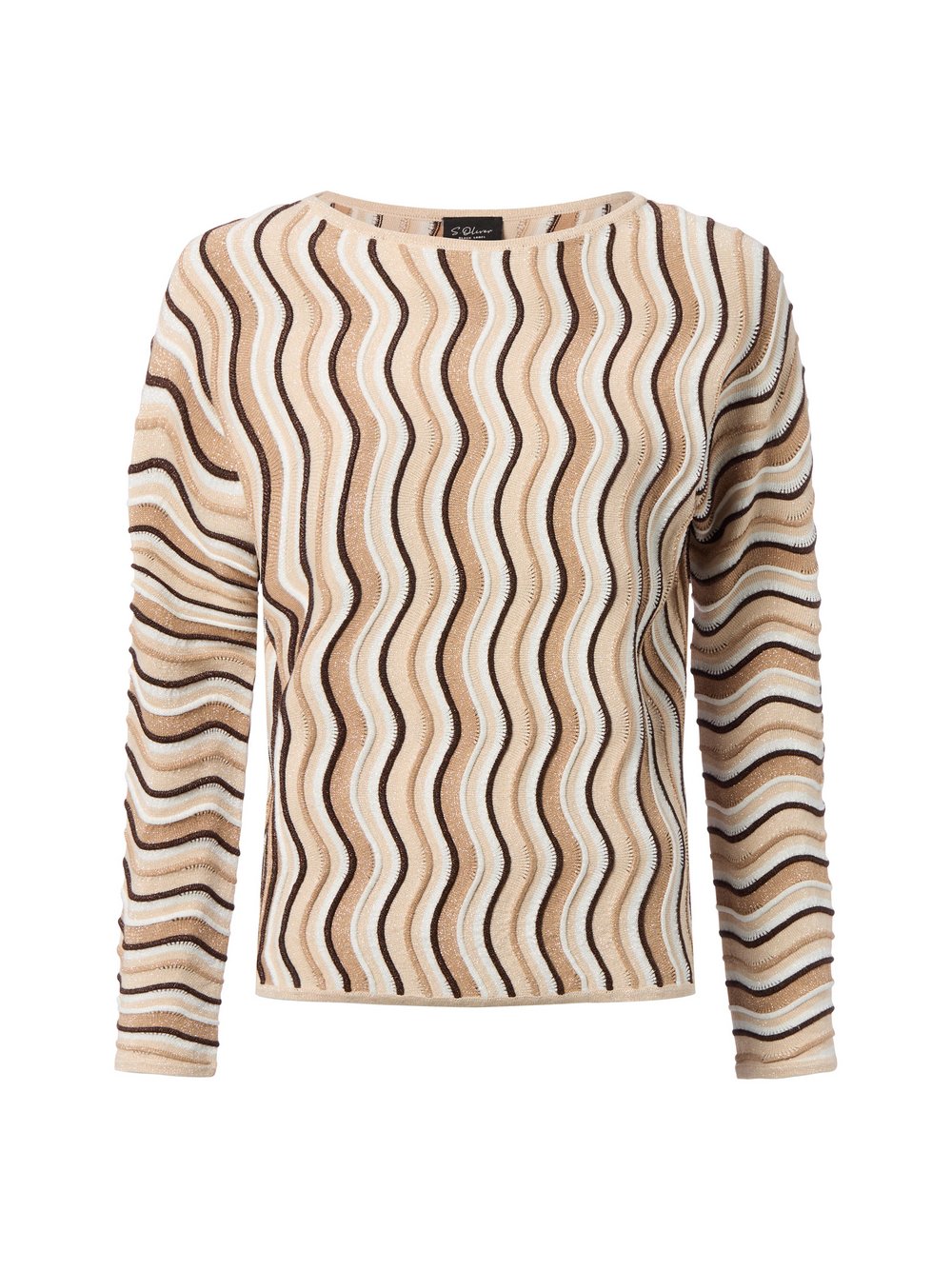 s.Oliver LABEL Strickshirt Damen Baumwolle gestreift