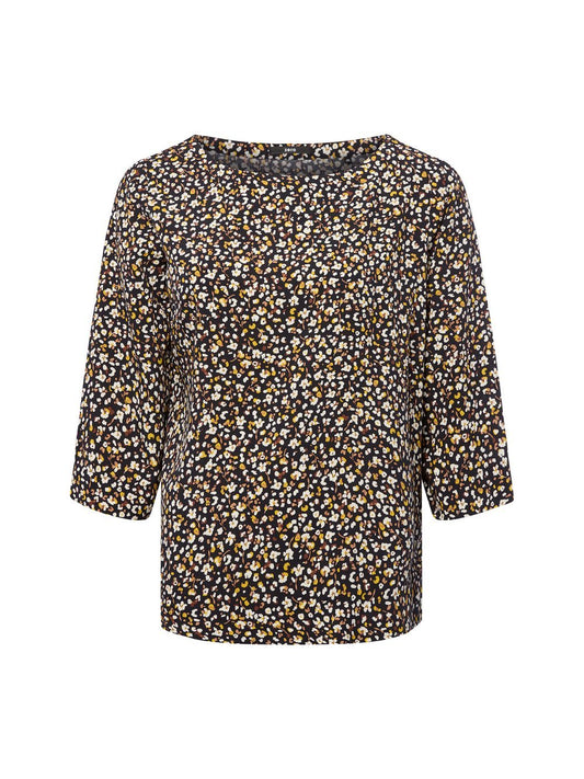 zero Blusenshirt Damen Viskose gemustert