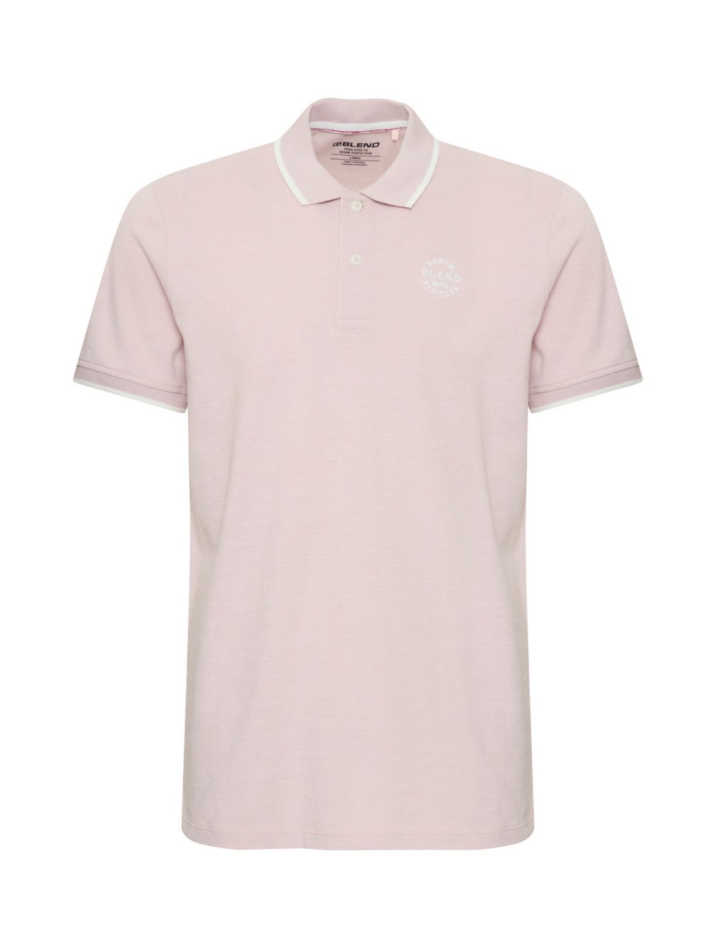 BLEND Poloshirt Herren Baumwolle meliert