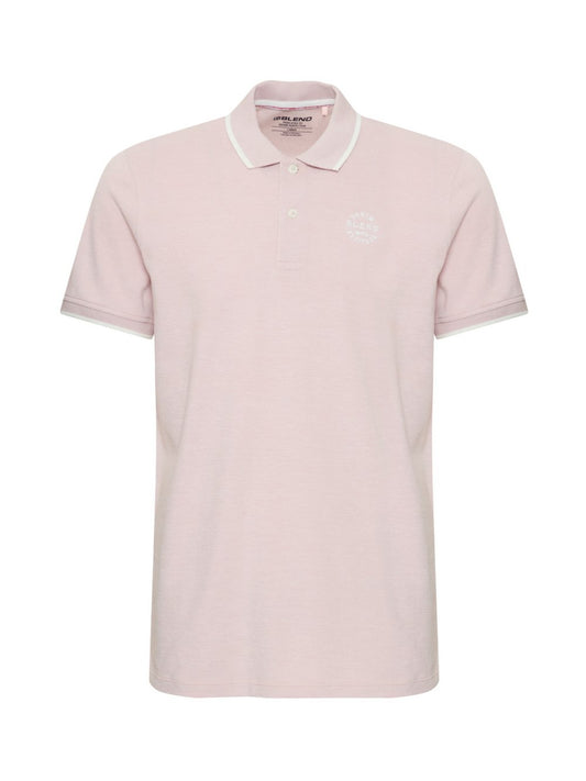 BLEND Poloshirt Herren Baumwolle meliert