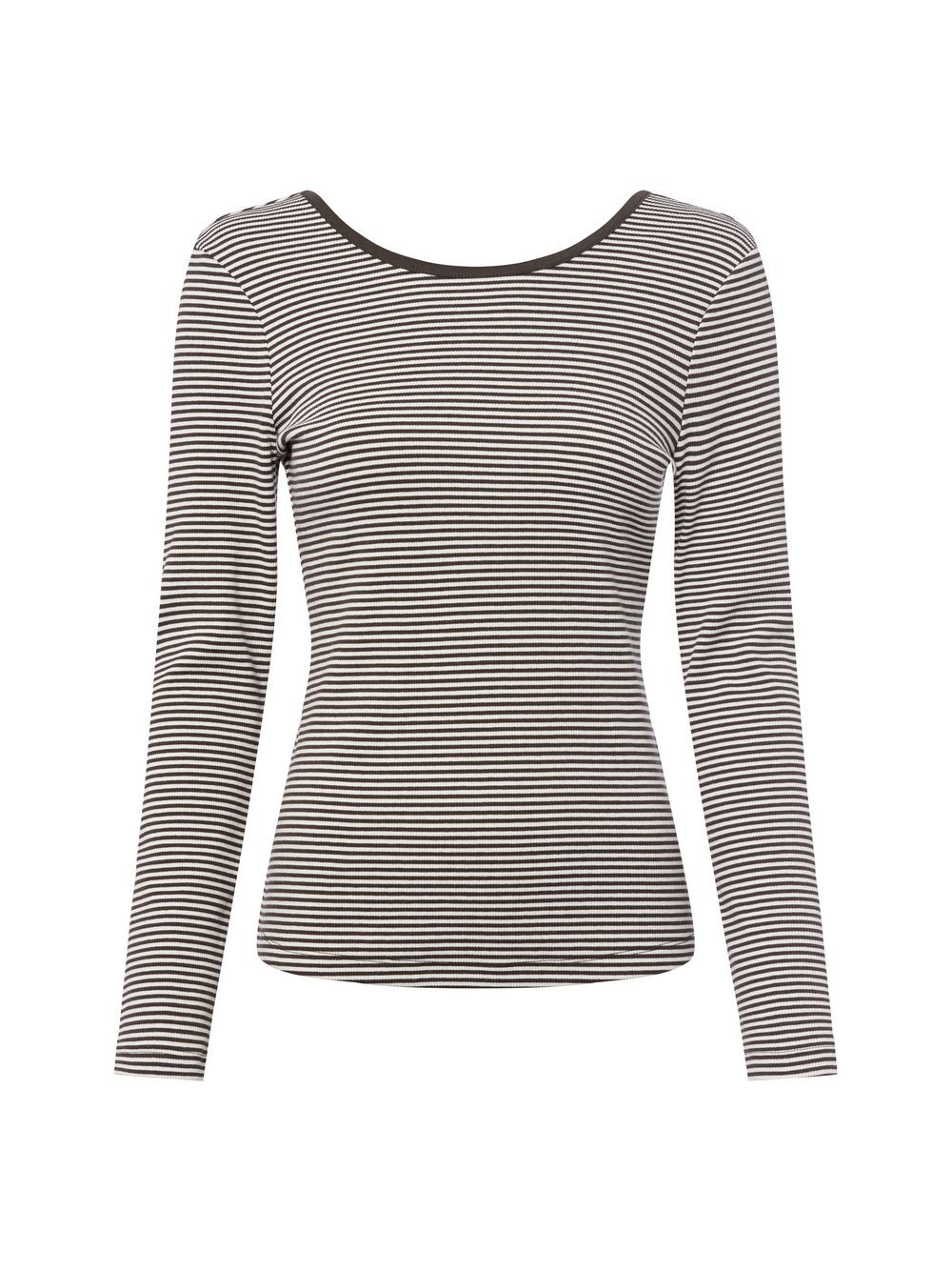 comma casual identity Langarmshirt Damen Baumwolle gestreift