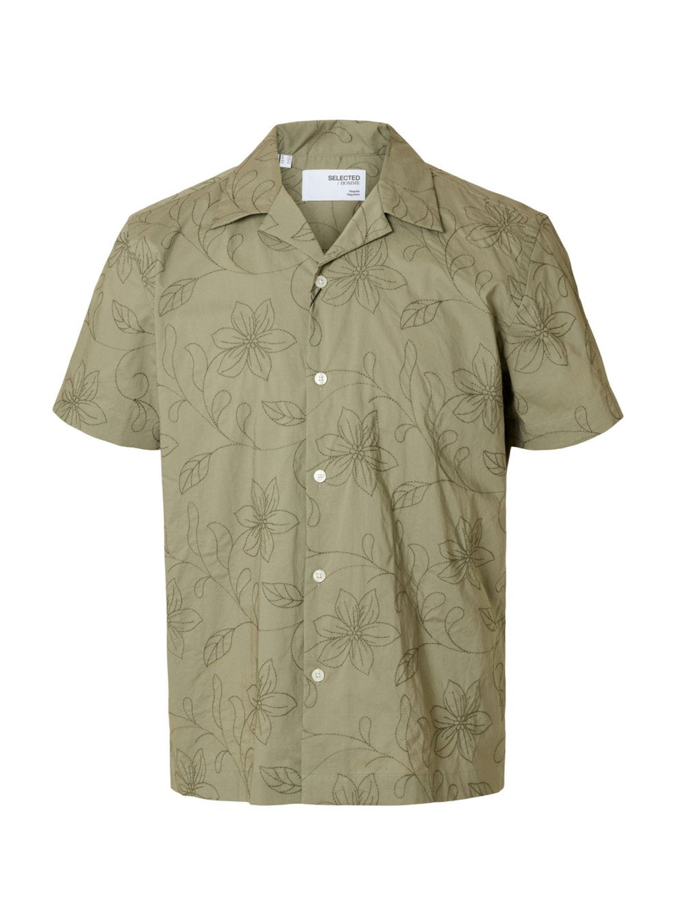 Selected Hemd Herren Regular Fit Baumwolle gemustert