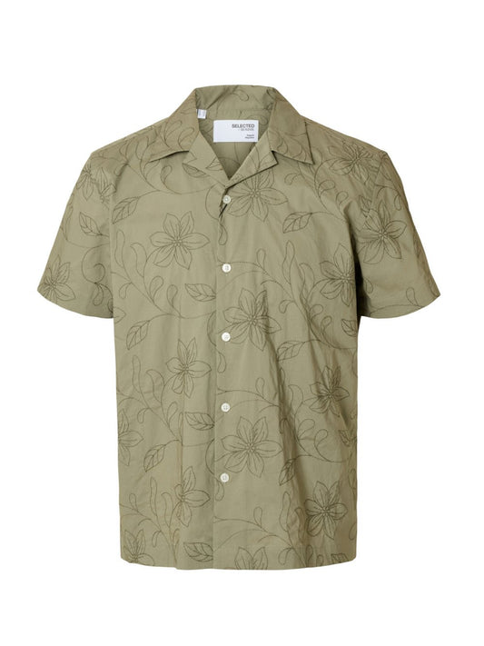 Selected Hemd Herren Regular Fit Baumwolle gemustert