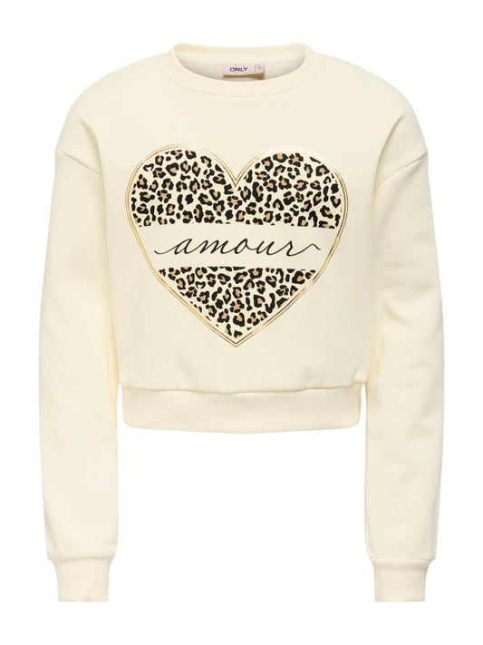 Only Kids Pullover Mädchen Baumwolle bedruckt