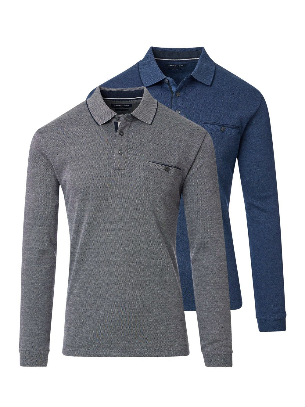 CASAMODA Basic Poloshirt im 2er-Pack Herren Baumwolle