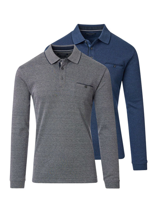 CASAMODA Basic Poloshirt im 2er-Pack Herren Baumwolle