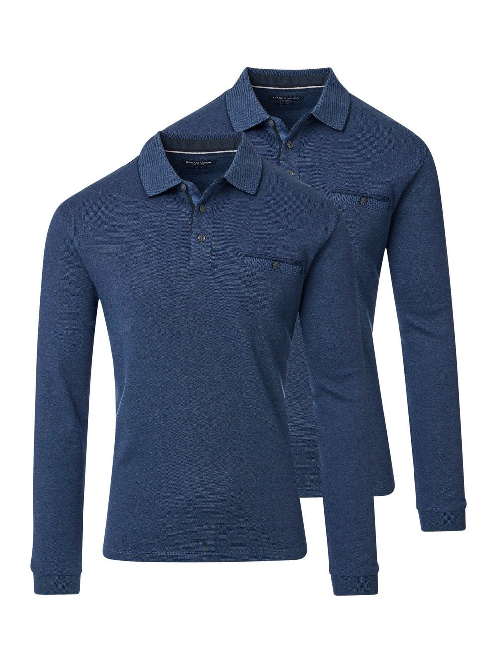CASAMODA Basic Poloshirt im 2er-Pack Herren Baumwolle