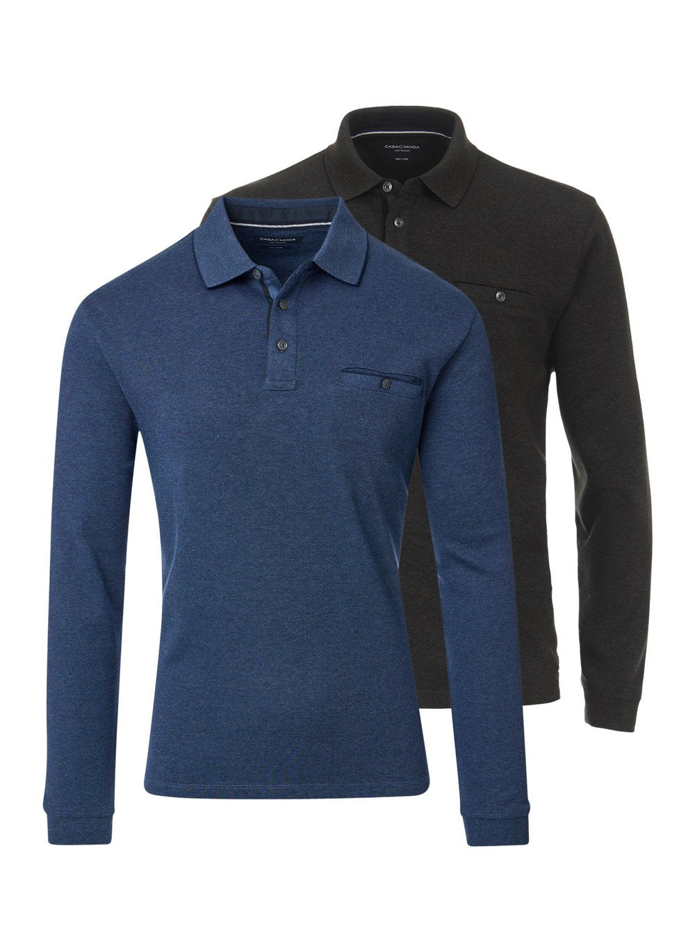 CASAMODA Basic Poloshirt im 2er-Pack Herren Baumwolle