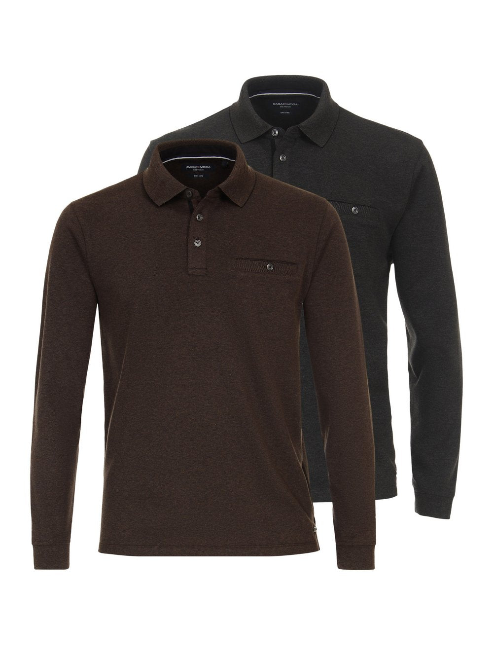 CASAMODA Basic Poloshirt im 2er-Pack Herren Baumwolle