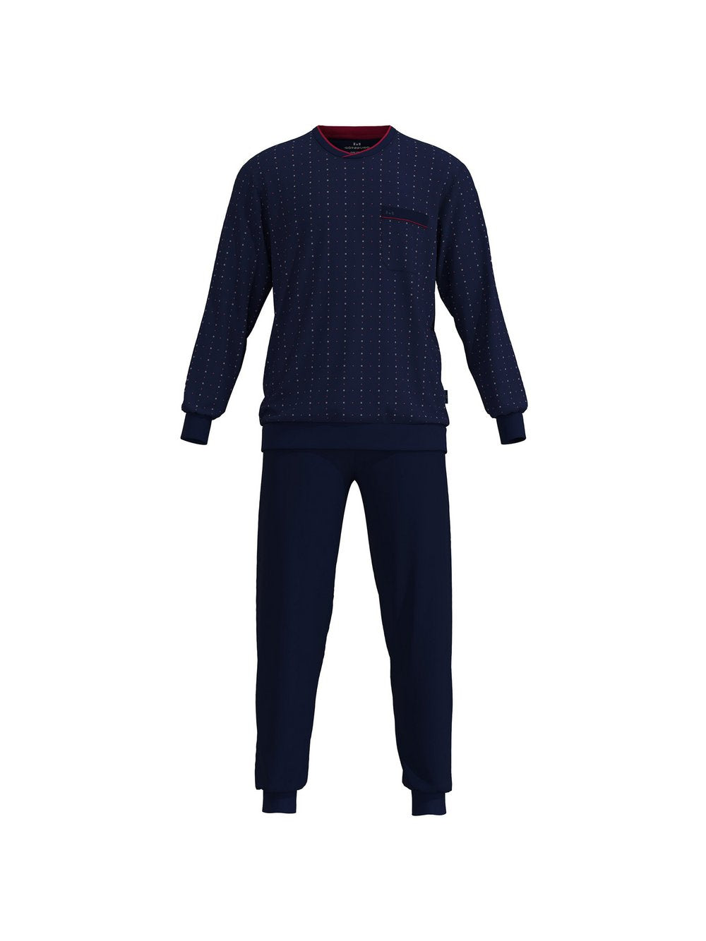 GÖTZBURG Pyjama Herren Baumwolle gemustert