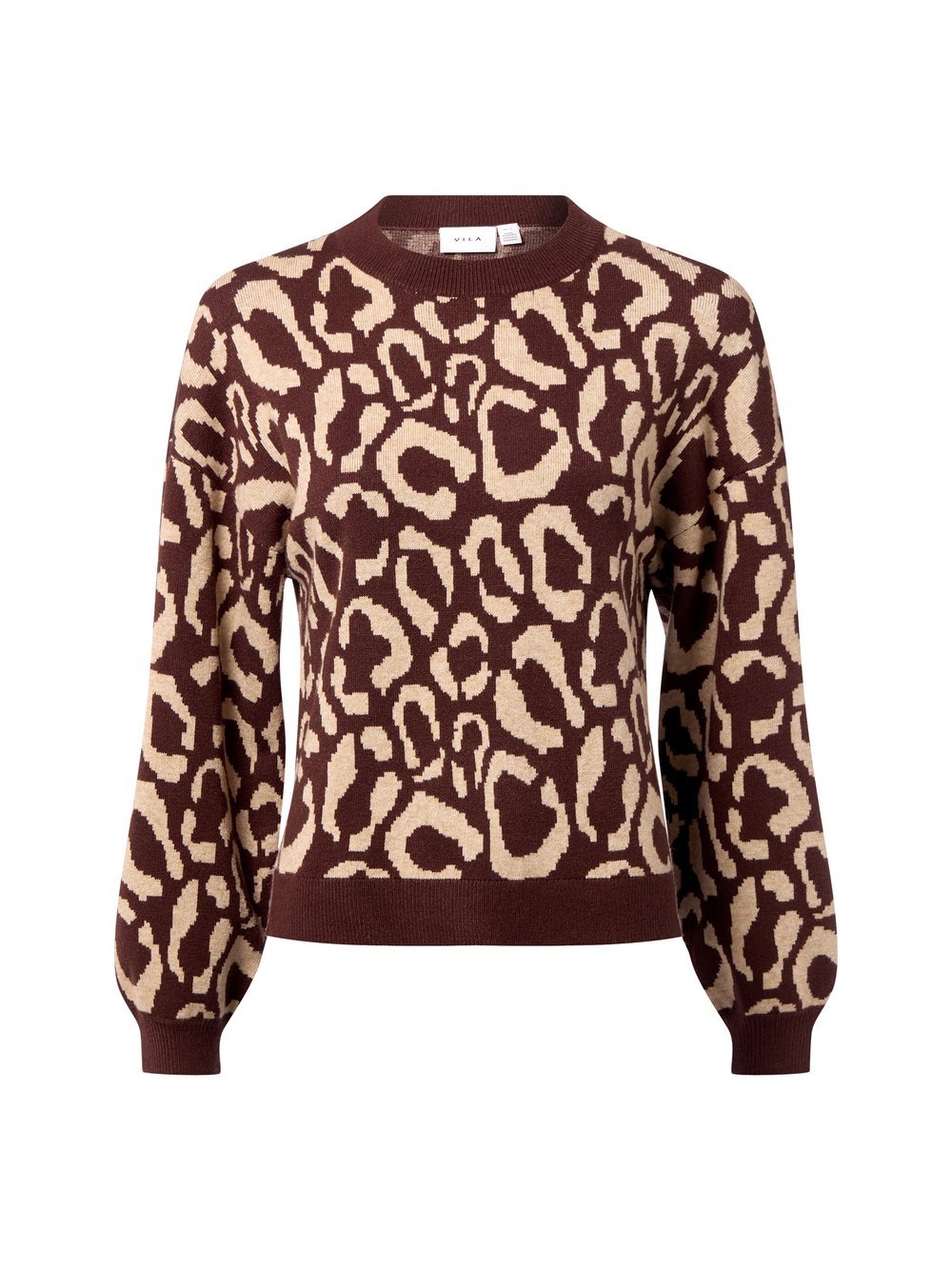 Vila Strickpullover Damen Viskose gemustert