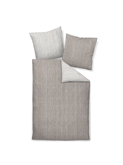 Janine Bettwäsche 1er Pack Damen Baumwolle gestreift