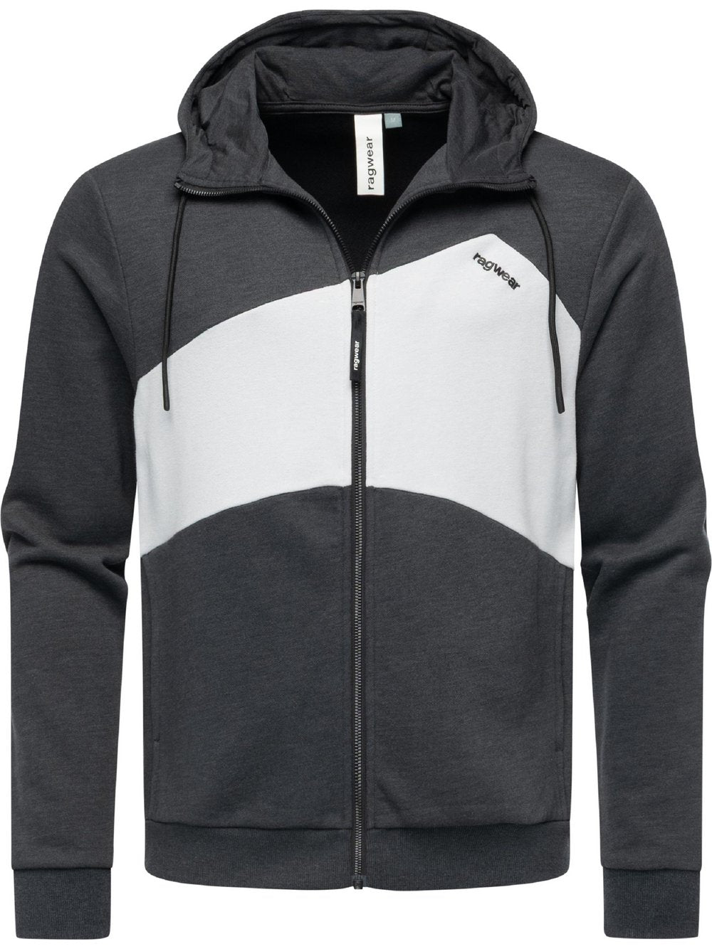 Ragwear Kapuzensweatjacke Herren Baumwolle gestreift