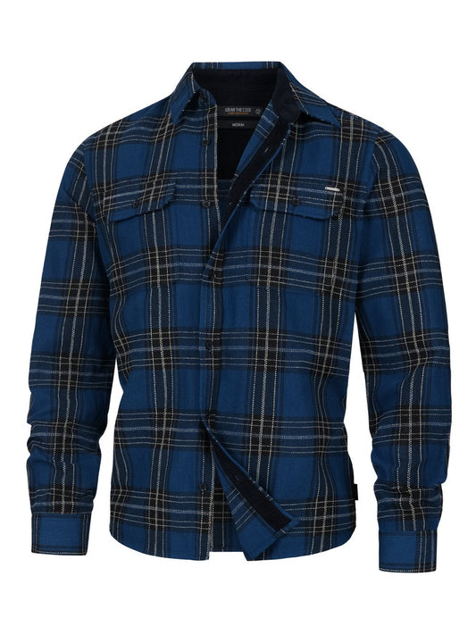 Indicode Hemd Langarm Herren Regular Fit Baumwolle kariert