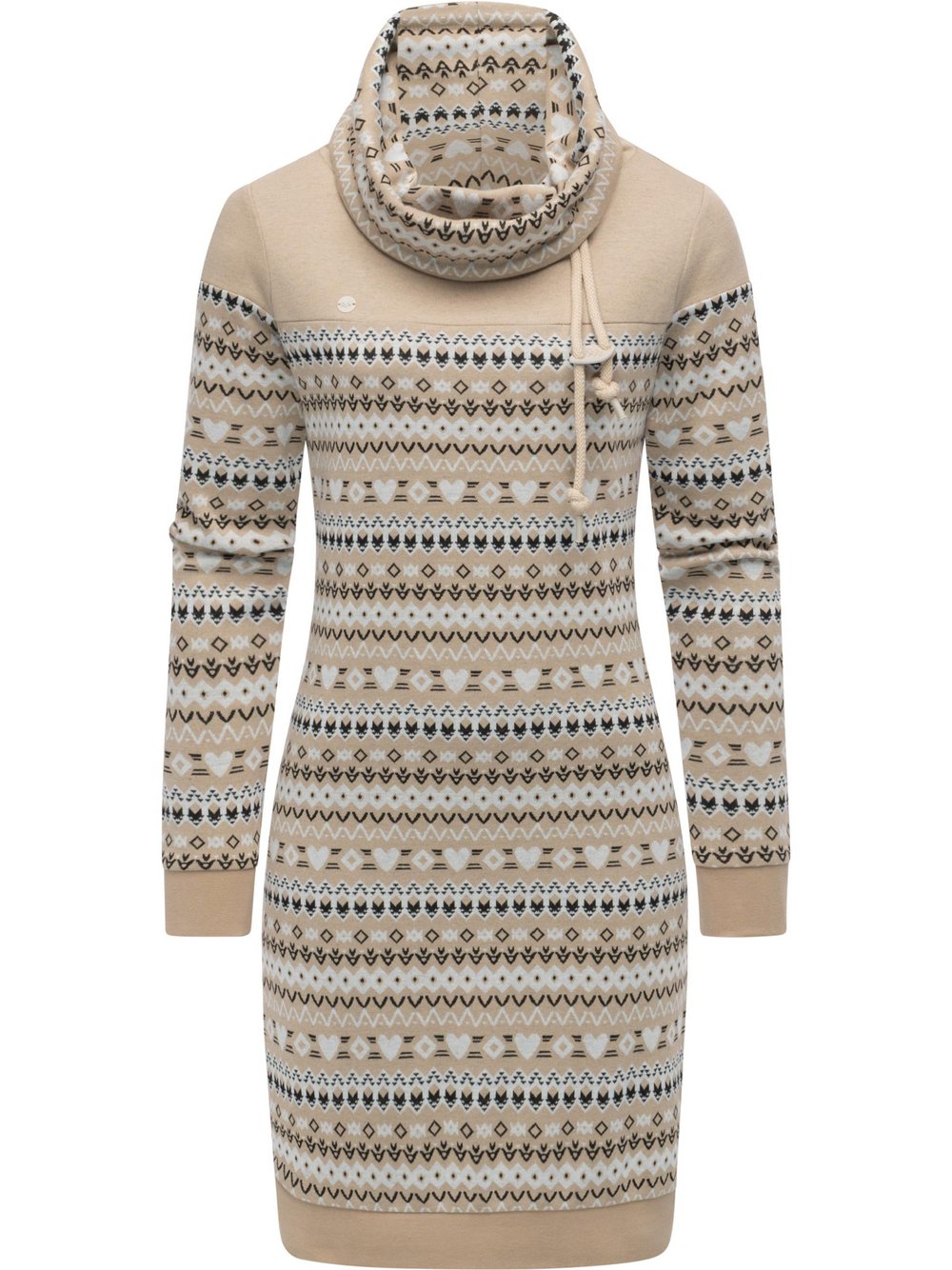 Ragwear Sweatkleid Damen Baumwolle gemustert