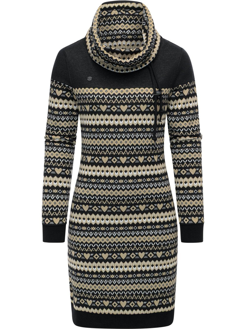 Ragwear Sweatkleid Damen Baumwolle gemustert