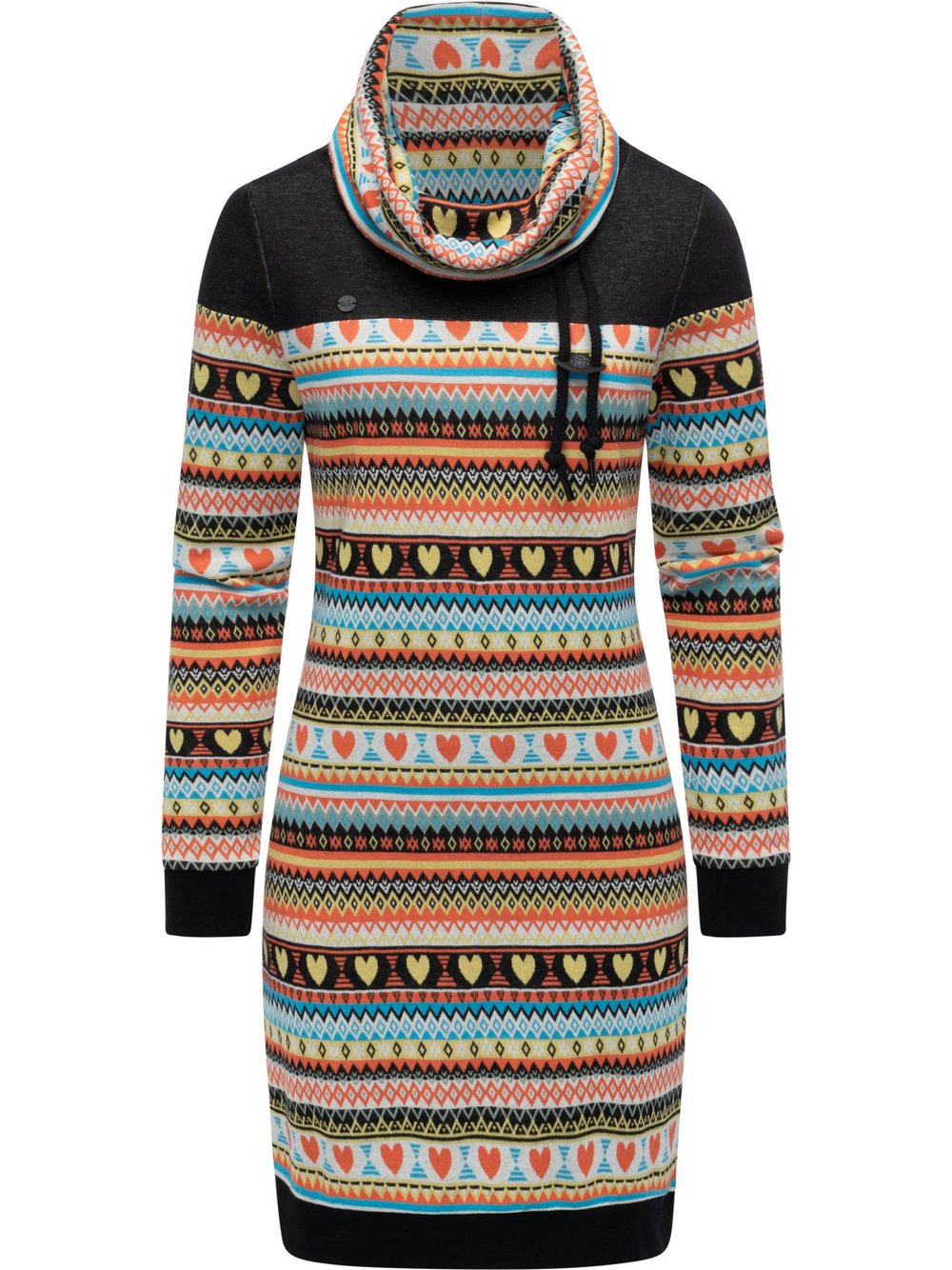 Ragwear Sweatkleid Damen Baumwolle gemustert