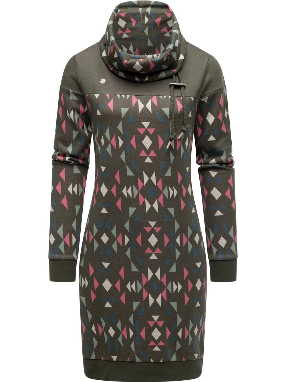 Ragwear Sweatkleid Damen Baumwolle gemustert