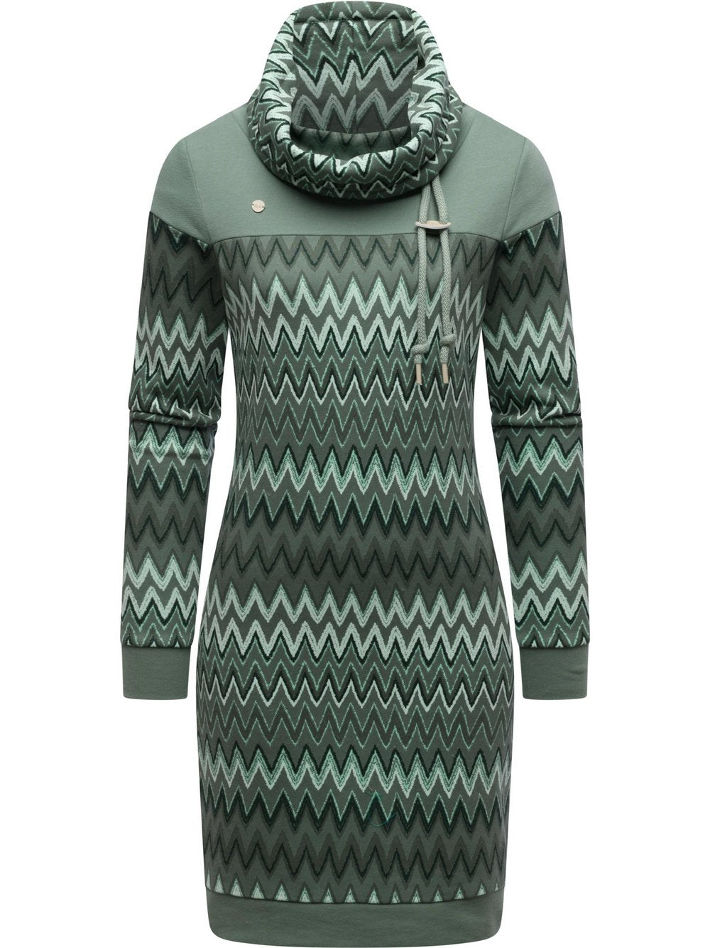 Ragwear Sweatkleid Damen Baumwolle gemustert