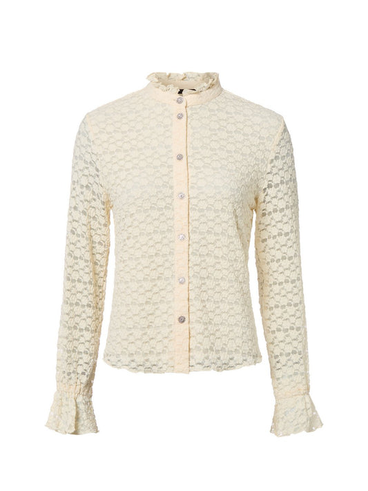 zero Bluse Damen strukturiert