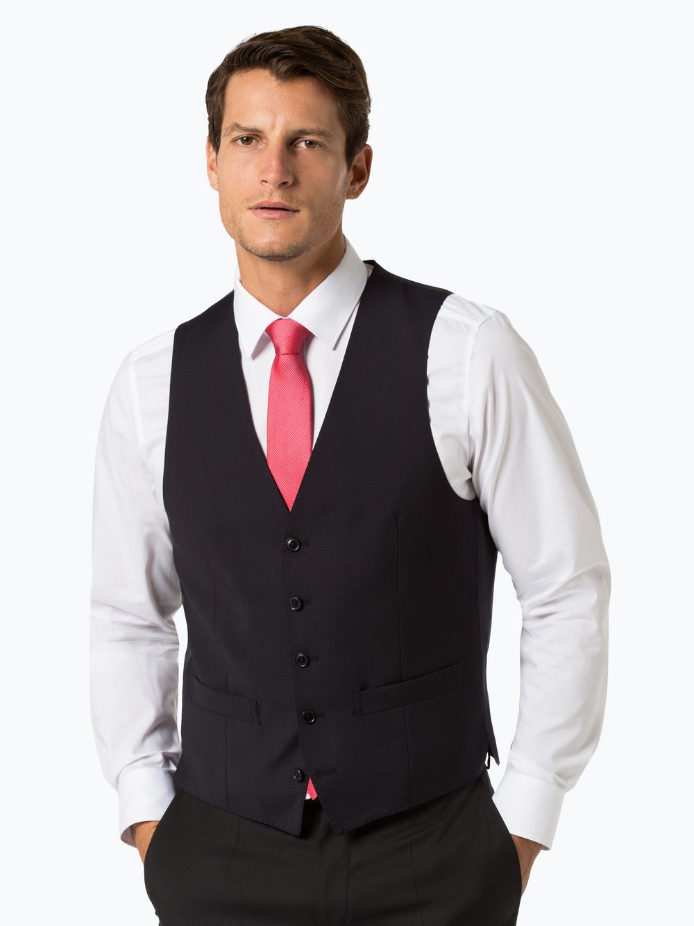 Roy Robson Baukasten-Weste Herren Regular Fit Schurwolle