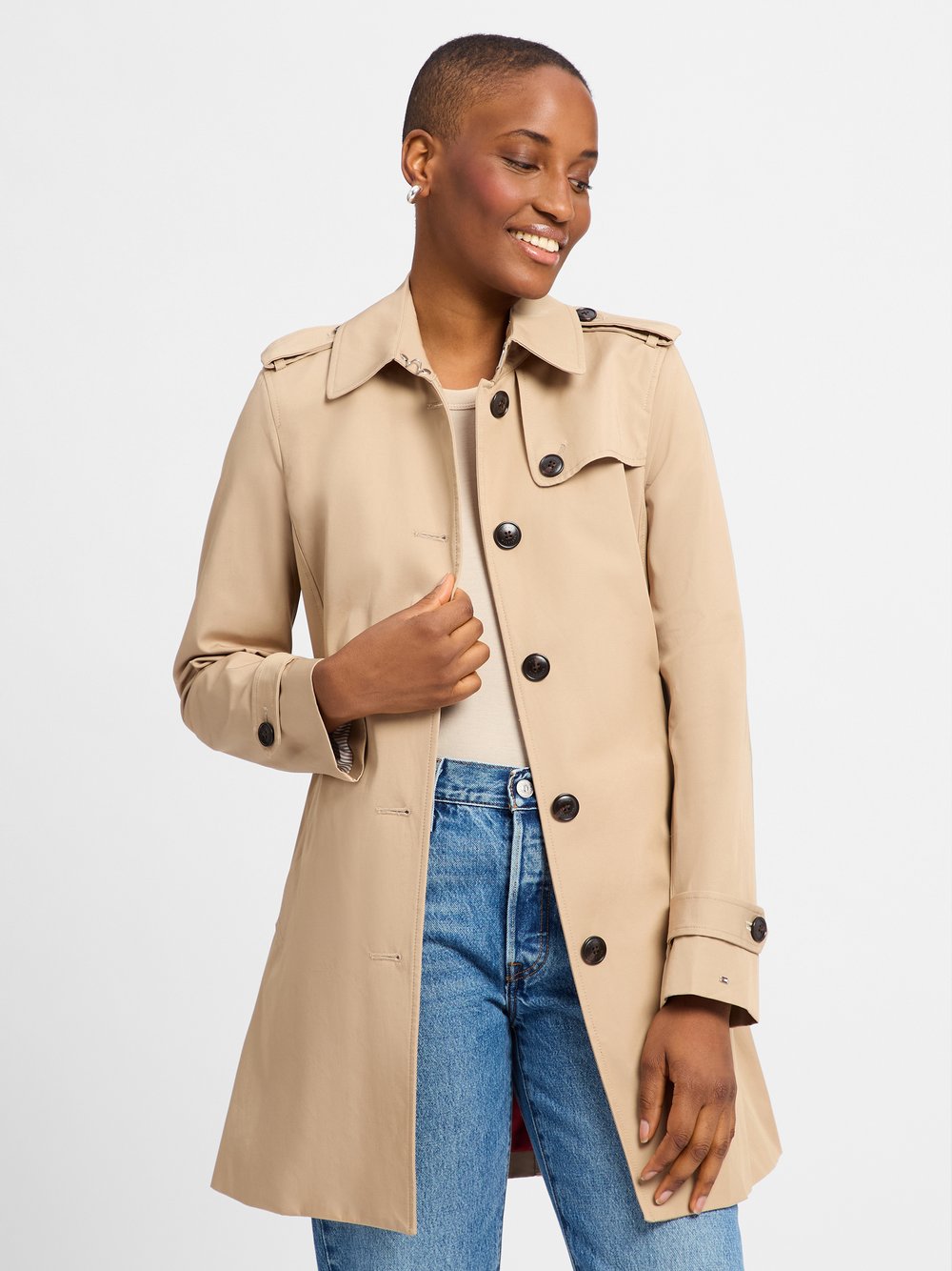 Tommy Hilfiger Mantel Damen Baumwolle