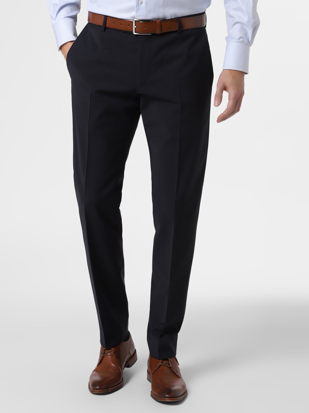 Finshley & Harding Baukasten-Hose Herren Modern Fit Wolle