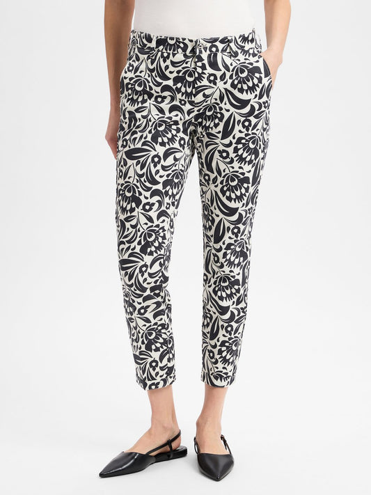 MAC Stoffhose Damen Baumwolle gemustert