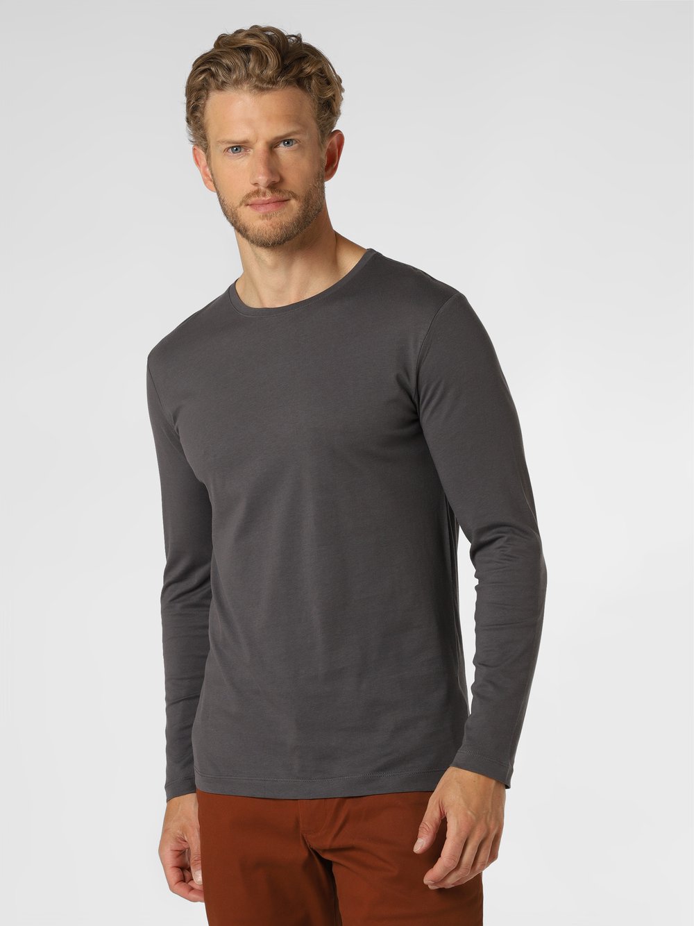 Nils Sundström Langarmshirt Herren Baumwolle