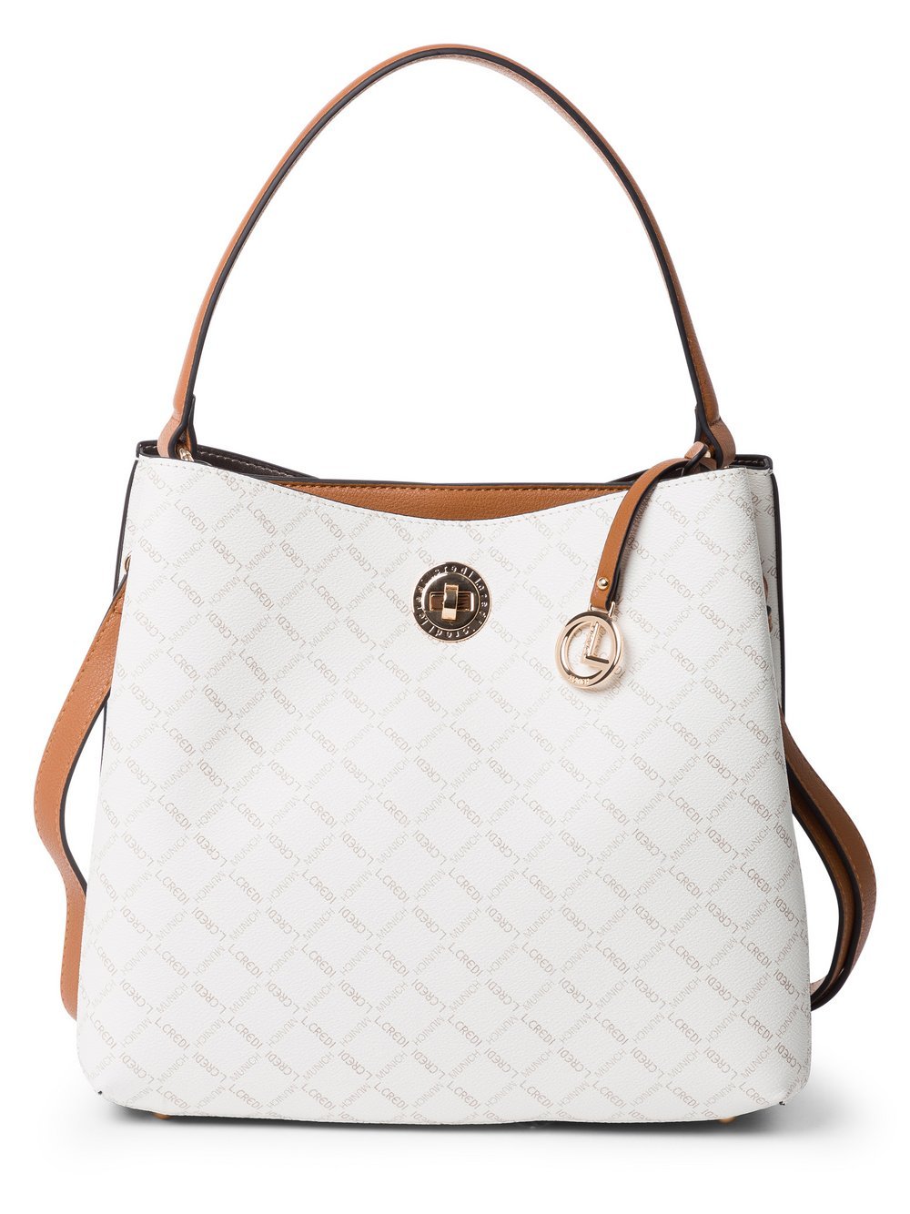 L.Credi Handtasche Damen Kunstleder gemustert