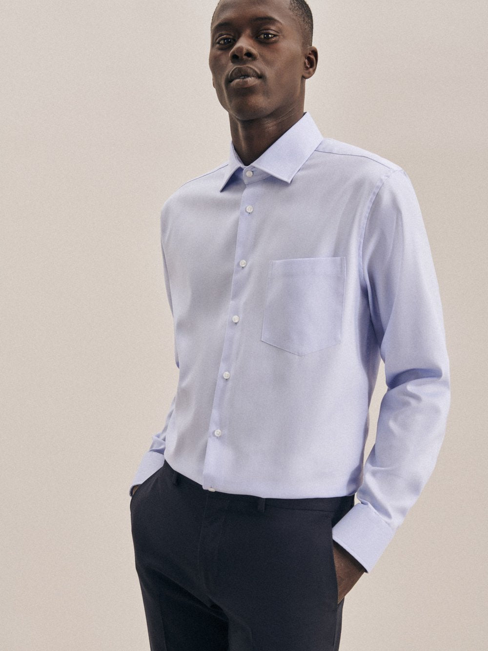 Seidensticker Business Hemd Herren Slim Fit Baumwolle