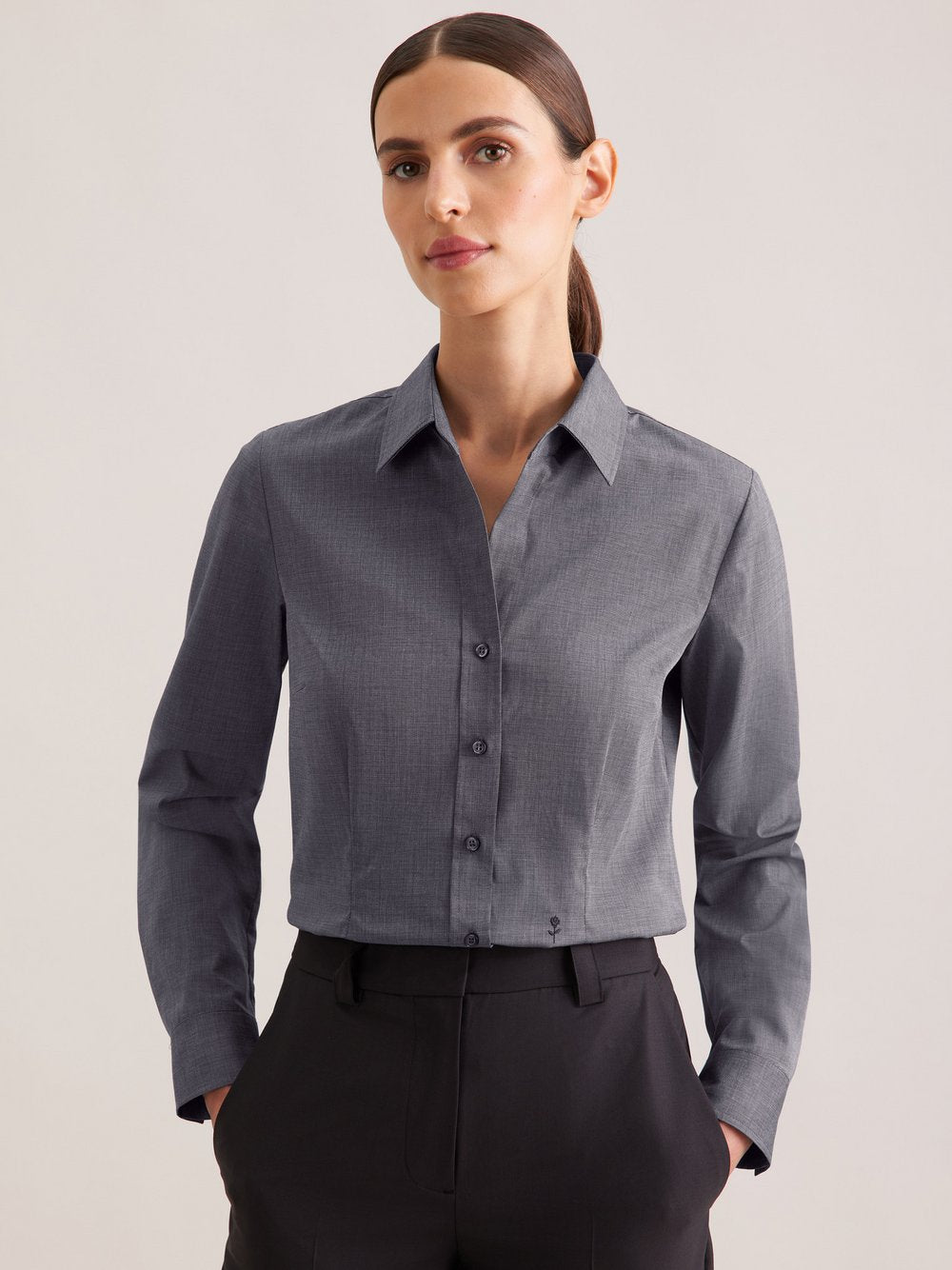 Seidensticker Business Hemd Herren Slim Fit Baumwolle