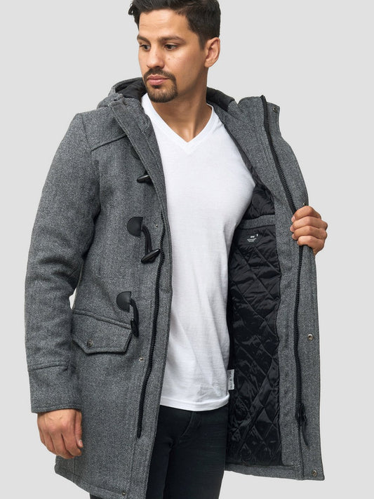 Indicode Mantel Herren Wolle