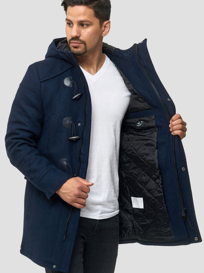 Indicode Mantel Herren Wolle