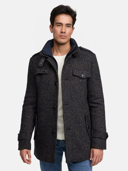 Indicode Mantel Herren Wolle