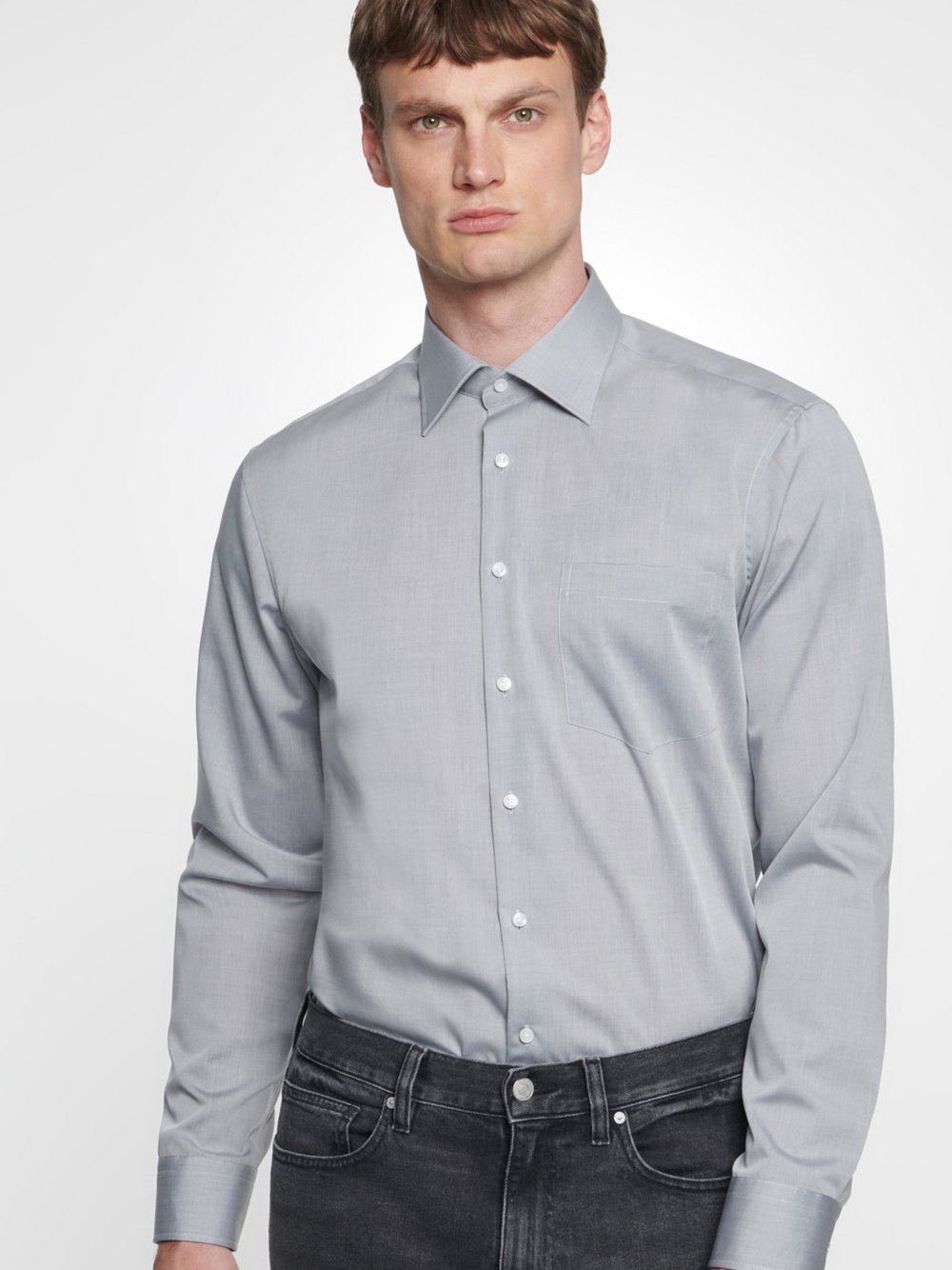 Seidensticker Business Hemd Herren Slim Fit Baumwolle