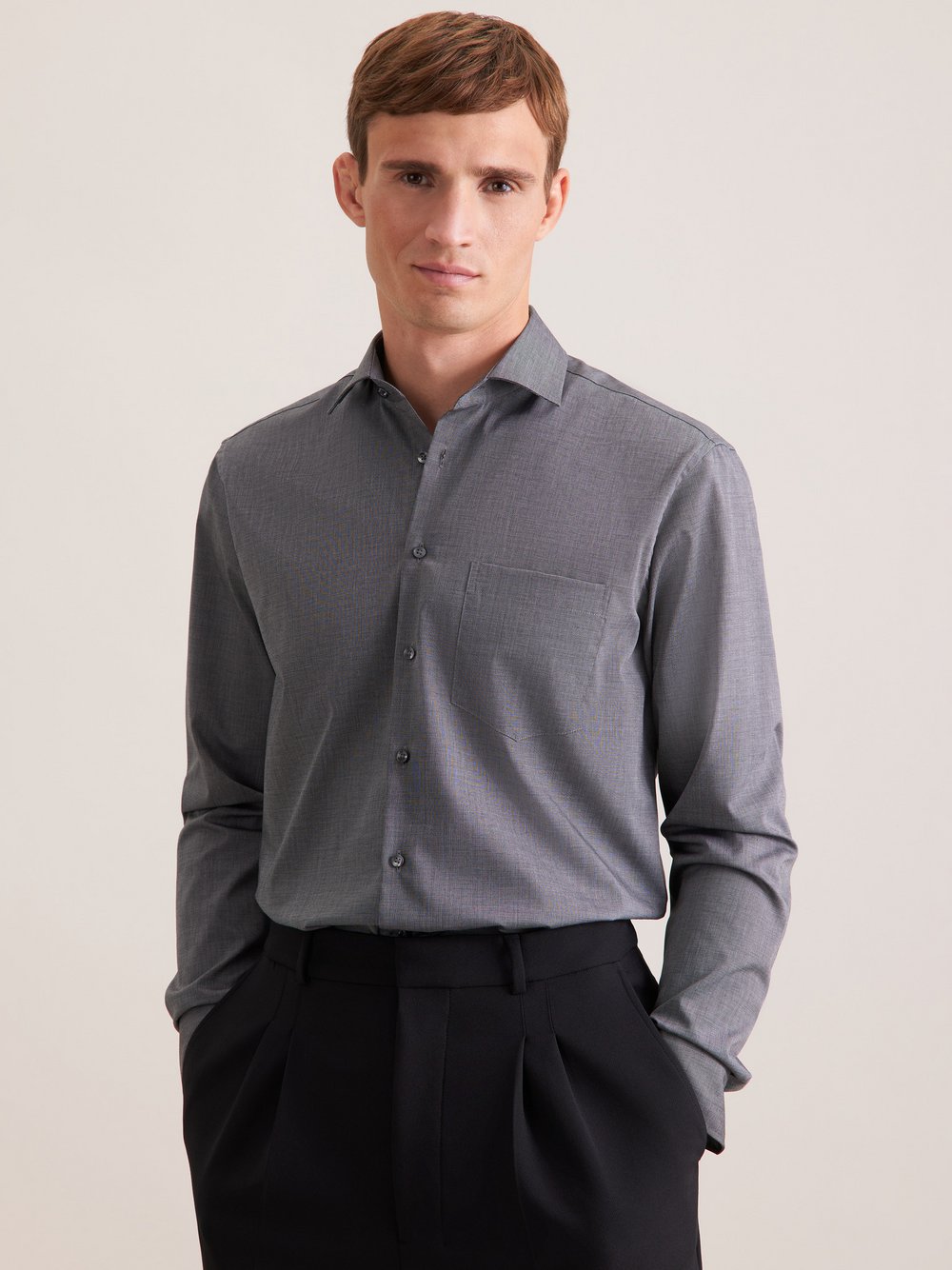 Seidensticker Business Hemd Herren Slim Fit Baumwolle