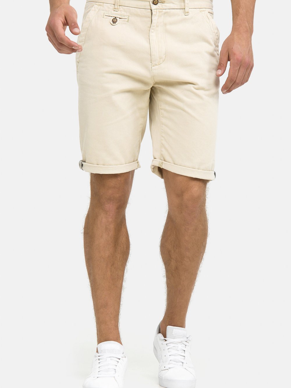 Indicode Chino Shorts Herren Baumwolle
