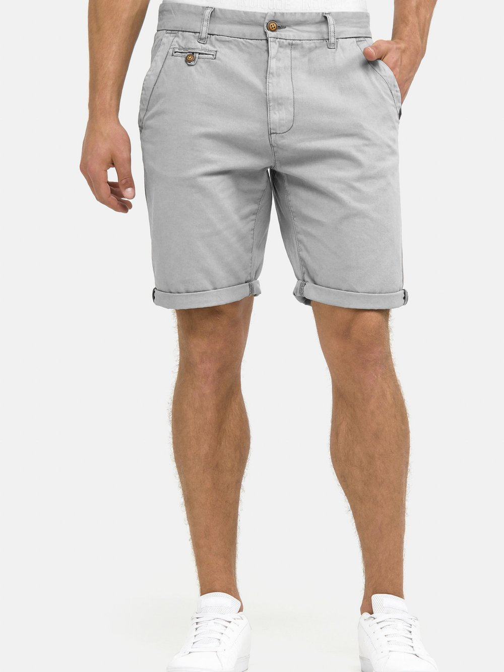 Indicode Chino Shorts Herren Baumwolle