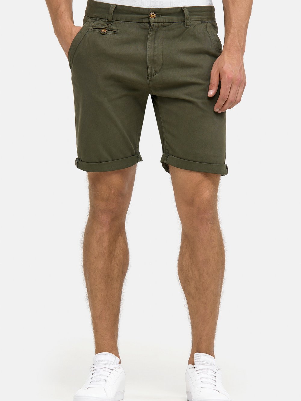 Indicode Chino Shorts Herren Baumwolle