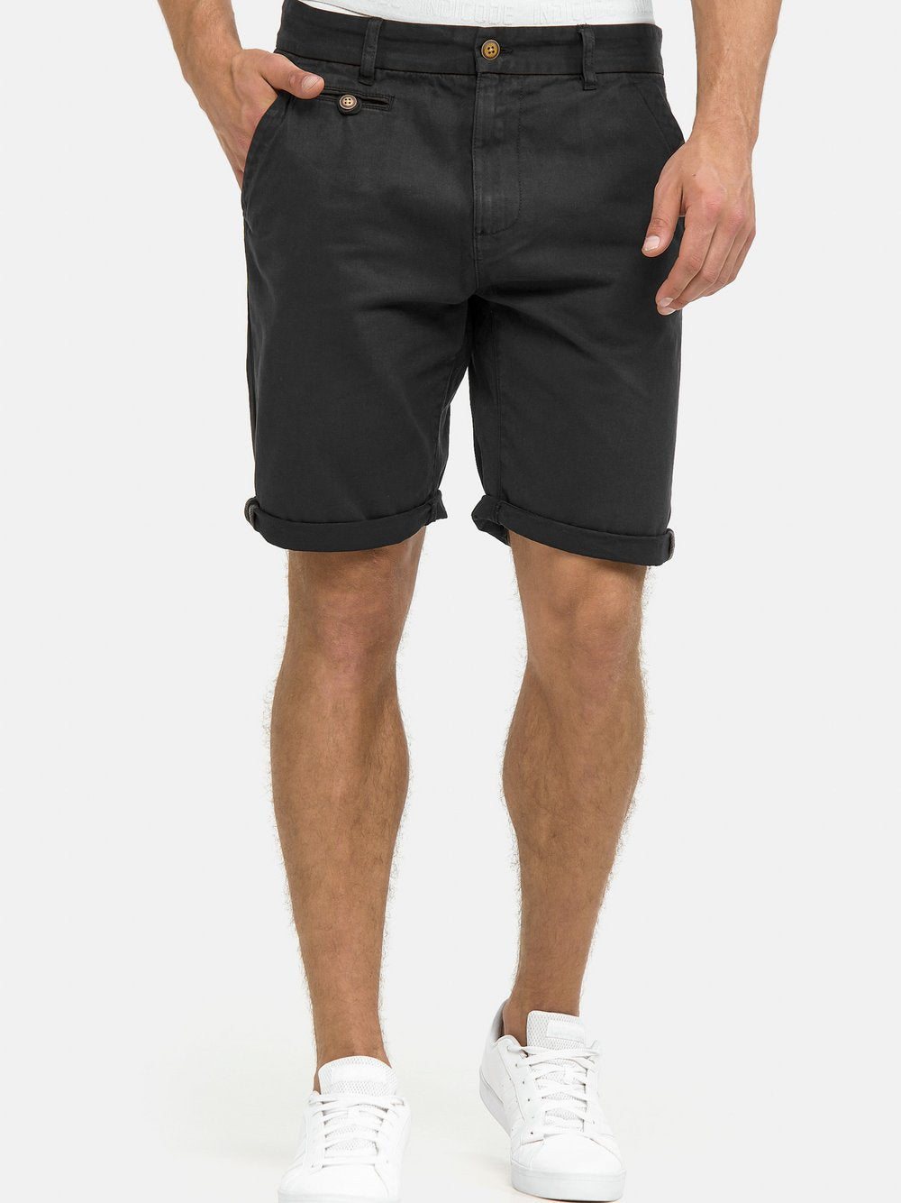 Indicode Chino Shorts Herren Baumwolle