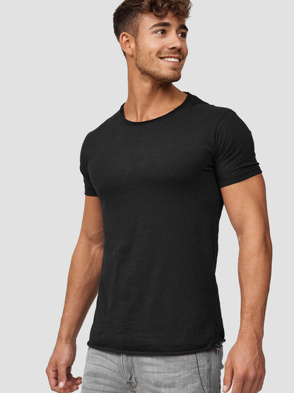 Indicode T-Shirt Herren Baumwolle