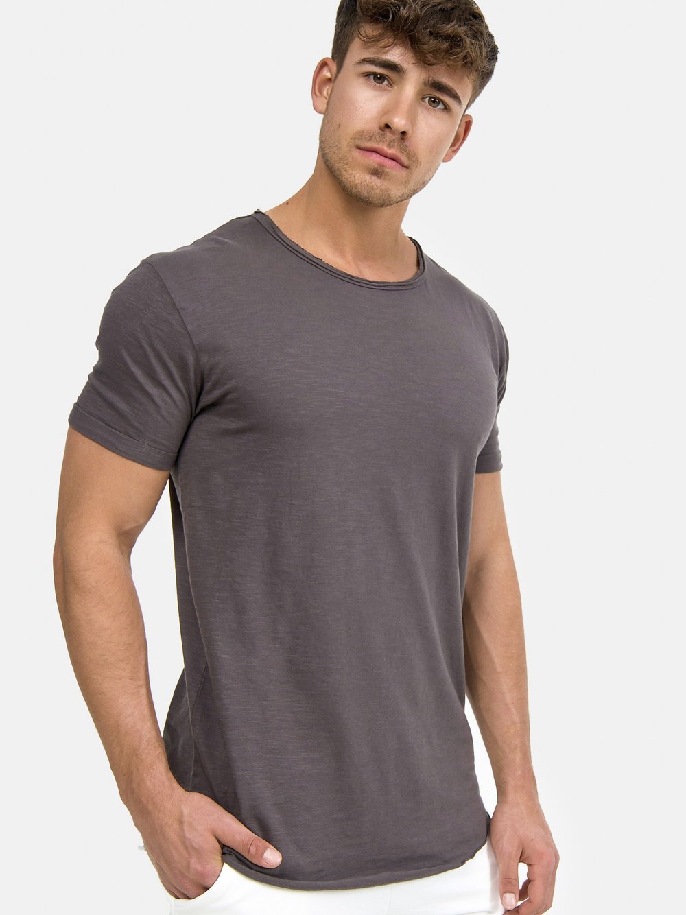 Indicode T-Shirt Herren Baumwolle