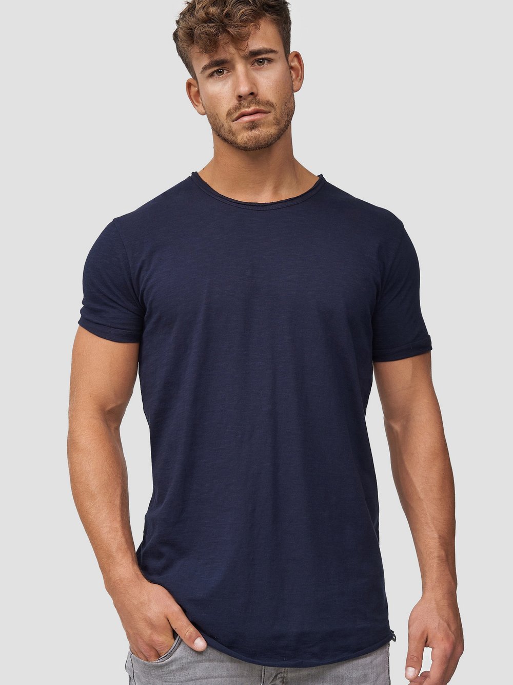Indicode T-Shirt Herren Baumwolle